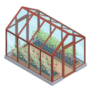 Двухскатная теплица