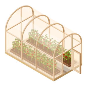 Прямостенная теплица