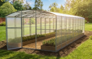 Прямостенная теплица