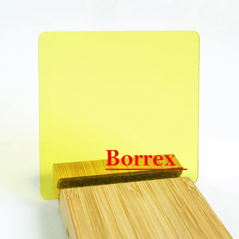 Монолитный поликарбонат Borrex желтый 12 мм 