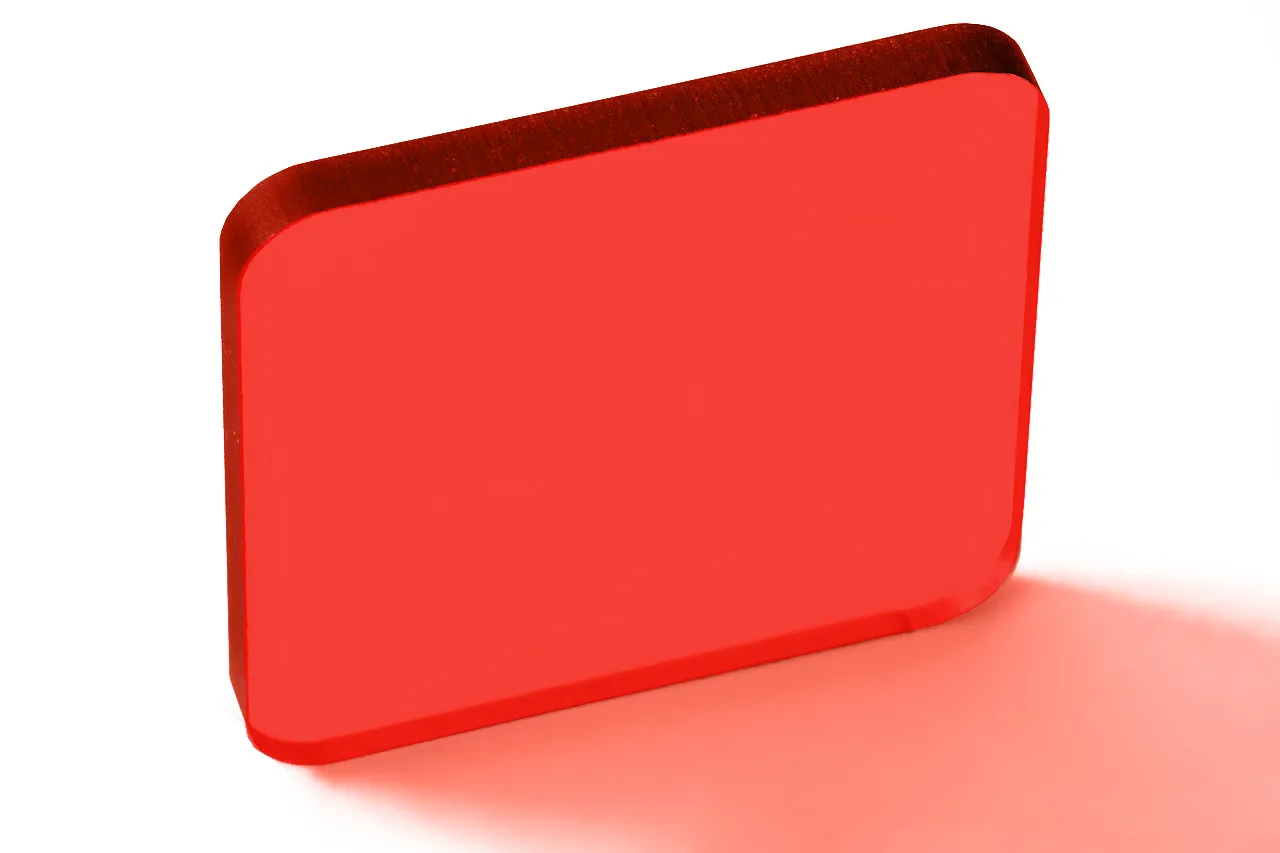 Монолитный поликарбонат Borrex красный 5 мм 