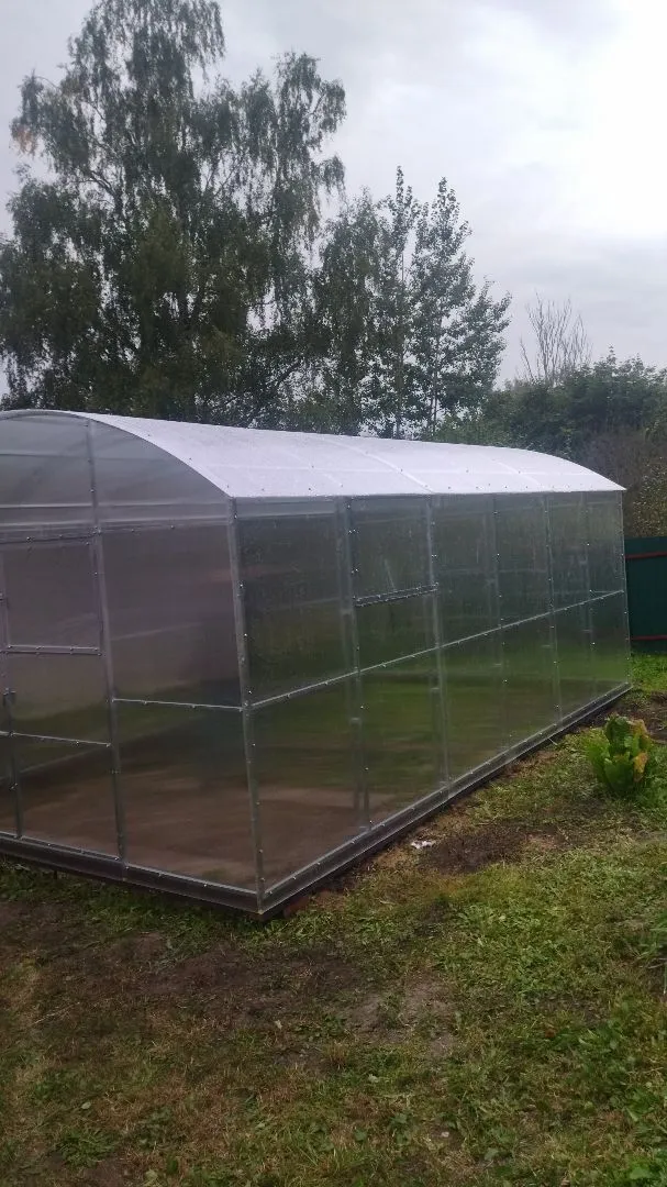 Теплица «Прямостенная» 3,5х12 м Шаг 65 см 