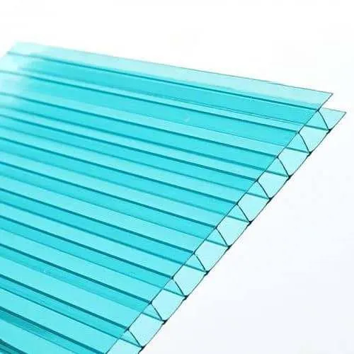 Сотовый поликарбонат 10 мм бирюза 