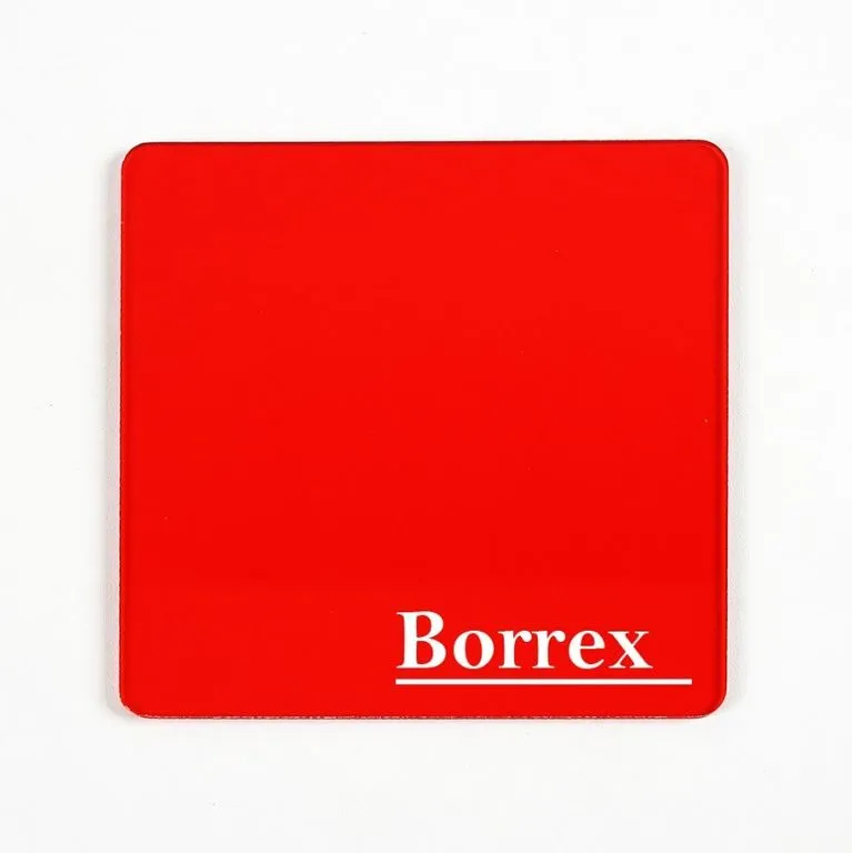 Монолитный поликарбонат Borrex красный 12 мм 