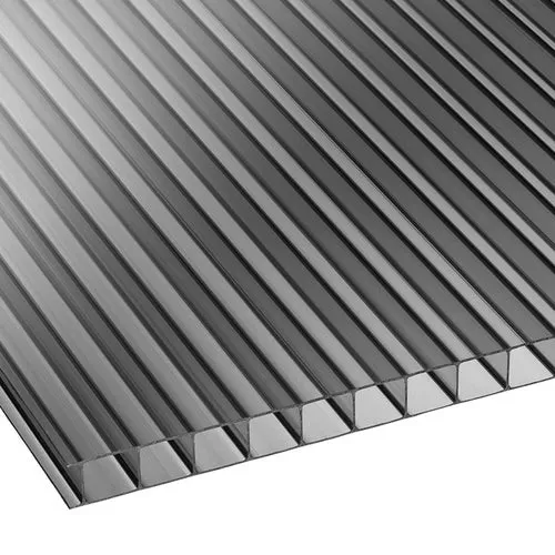 Сотовый поликарбонат 10 мм серый 