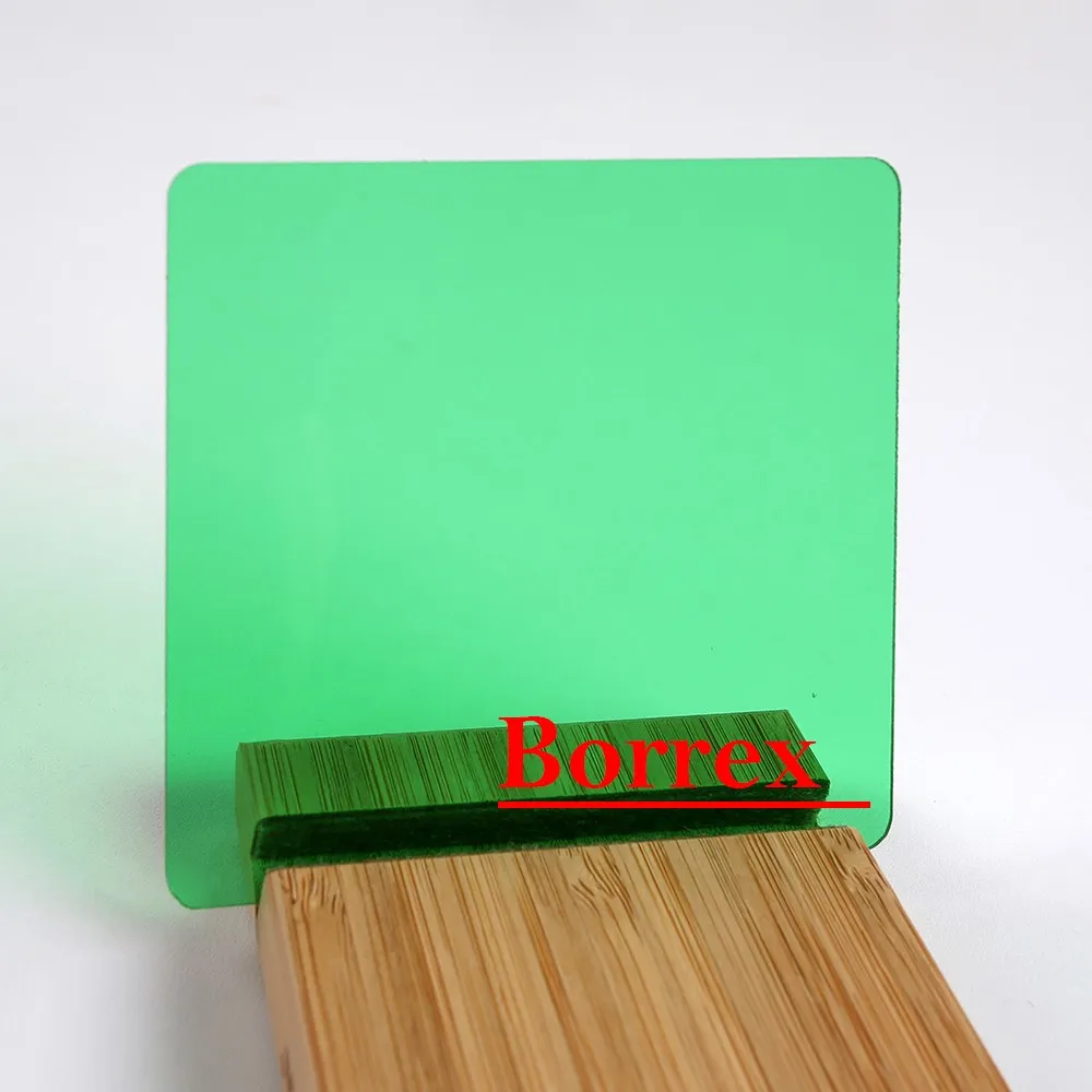 Монолитный поликарбонат Borrex зеленый 4 мм 