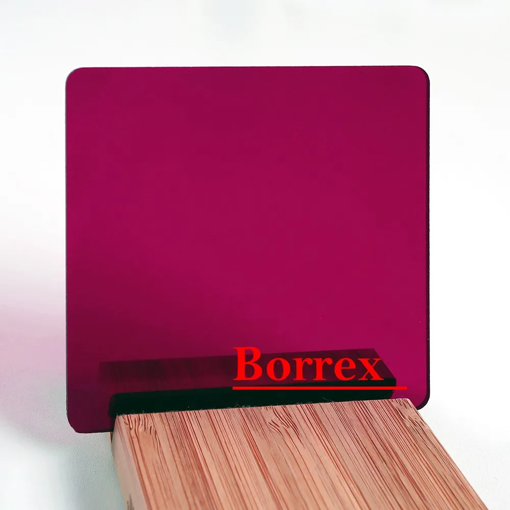 Монолитный поликарбонат Borrex гранатовый 6 мм 