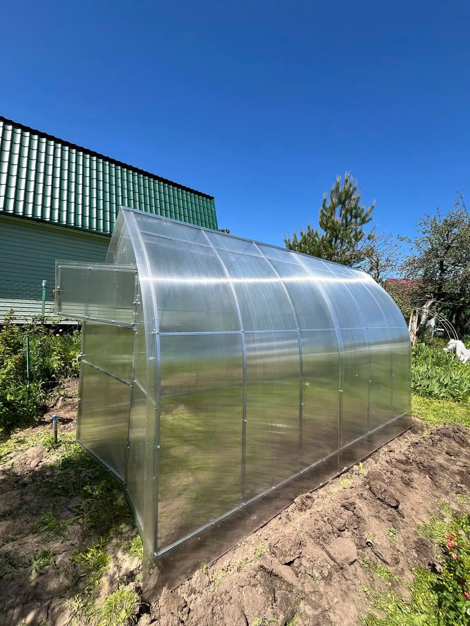 Теплица «Капля» 3х8 м Шаг 65 см 