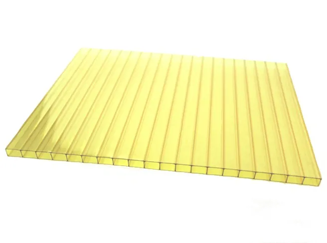 Сотовый поликарбонат 6 мм желтый 