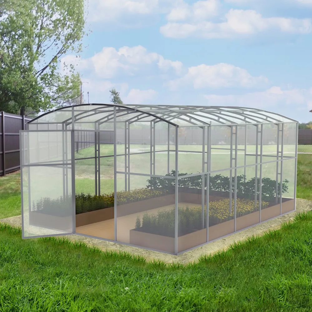Теплица Прямостенная 4х10 м Шаг 65 см 