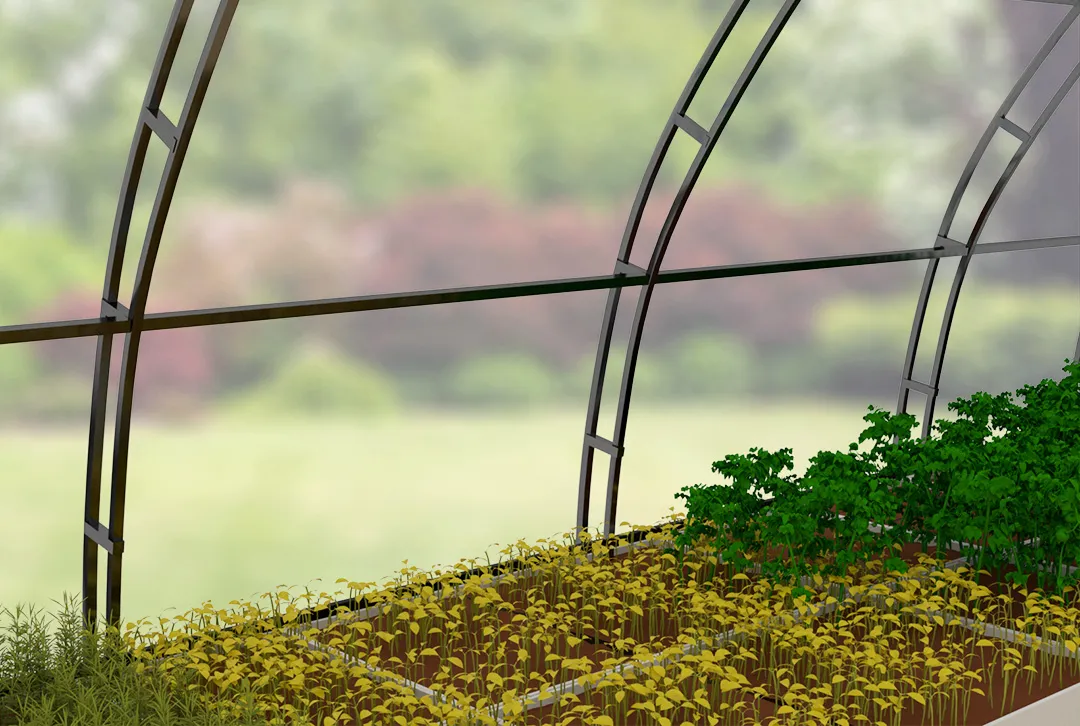 Теплица «АТЛАНТ» 6х6 м каркас 